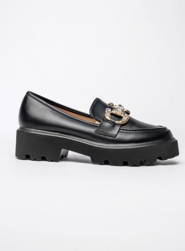 Damskie Mokasyny ELEGANZE BLACK
