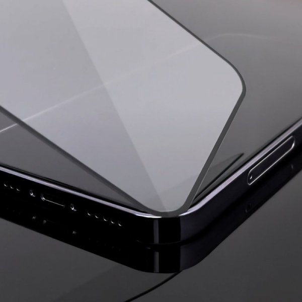 Folia szklana szkło hartowane z ramką do iPhone 14 Plus / 13 Pro Max Full Cover Flexi Nano - przezroczysty