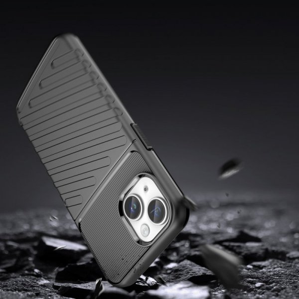 Pancerny pokrowiec etui na iPhone 14 Plus Thunder Case - czarny