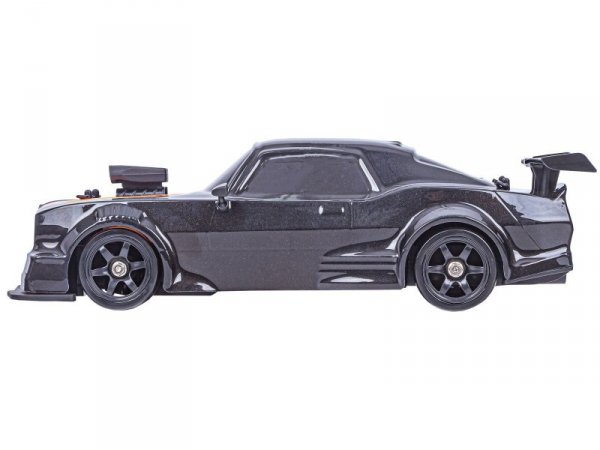 DUŻY Samochód Do Driftu Auto RC Drift 1:16 2,4 GHz PARA DYM Czarny Dodge 4WD LED