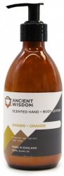 Imbir i Pomarańcza Perfumowany Balsam do Rąk i Ciała, 300 ml
