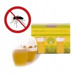 CITRONELLA Żelowy Odświeżacz Przeciw Komarom 2×140 g