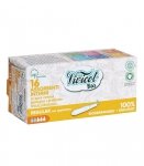 Tampony higieniczne REGULAR z aplikatorem, z organicznej bawełny, niebielone chlorem, Vivicot BIO, 16 sztuk