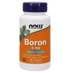 Boron, Bor 3 mg, Now Foods, 100 kapsułek