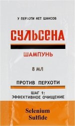 Sulsena anti-dandruff shampoo with selenium disulfide, 8 ml