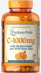 Vitamin C with Bioflavonoids 1000 mg, Puritan's Pride, 250 tablets