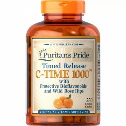 Vitamin C - 1000 mg Slow Release, Puritan's Pride, 250 tablets
