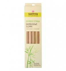 Bamboo Straw with Cleaner, Sattva, 5 pcs