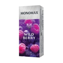 Czarna herbata z dodatkami Wild Berry, Monomax (1,5g x 25 torebek)