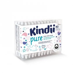 Kindii Pure Patyczki bawełniane dla niemowląt 1op.-60szt