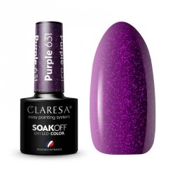 CLARESA Lakier hybrydowy Purple nr 631  5g