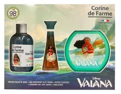 CORINE DE FARME Disney Zestaw prezentowy Vaiana (woda toaletowa 30ml + Żel pieniący 3w1 300ml + Pudełko na  przekąski)