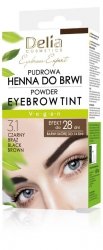 DELIA Eyebrow Expert Henna Pudrowa do brwi 3.1 Czarny brąz 4g
