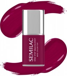 SEMILAC One Step Glossy 3in1 Lakier hybrydowy do paznokci S775 Plum Wine 7 ml