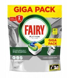 P&G FAIRY TABLETKI  81 PLATINUM LEMON&