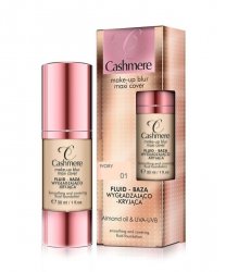 Dax Cosmetics Cashmere Fluid -baza wygładzająco-kryjąca nr 01 Ivory  30ml