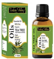 Natural Tea Tree Essential Oil, Indus Valley, 15ml