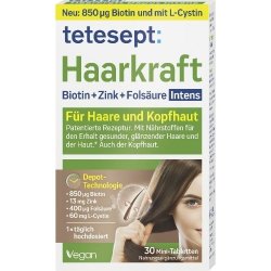 Haarkraft Depot Intens, Suplementy diety, Tetesept, 30 tabletek