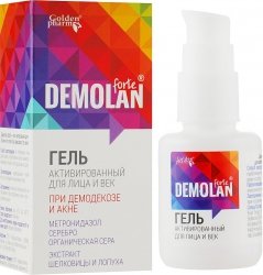 Active Face and Eyelid Gel Demolan Forte, Demodecose, Acne