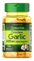 Garlic 500 mg, Puritan's Pride, 100 capsules