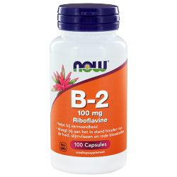 Witamina B2 - Vitamin B-2 Riboflavin, Now Foods, 100 kapsułek