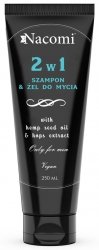 Natural Shampoo for Men, Hops Extract and Hemp Oil, Nacomi