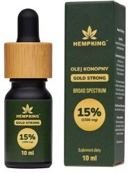 Olej Konopny Broad Spectrum 15% + 3% CBN, Hempking, 10ml