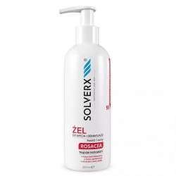 SOLVERX Rosacea Żel do mycia i demakijażu twarzy i oczu na trądzik różowaty 200 ml