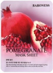 BARONESS Pomegranate Mask Sheet – Rozjaśniająca Maska z Granatem, 21g