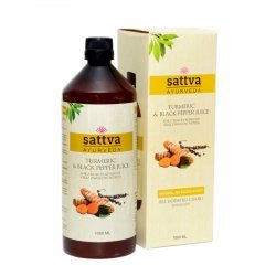 Sok z kurkumy z dodatkiem pieprzu Sattva, 1l