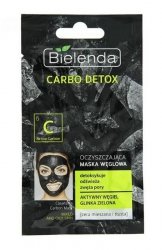 Bielenda Carbo Detox Czarny Węgiel Maska oczyszczająca do cery mieszanej i tłustej  8g