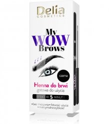 Delia Cosmetics My Wow Brows Henna do brwi czarna 6 ml