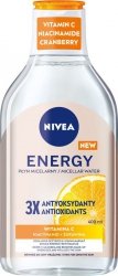 NIVEA Energy Płyn micelarny do demakijażu z 3 antyoksydantami 400 ml
