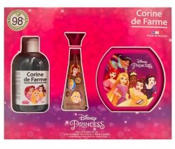 CORINE DE FARME Disney Zestaw prezentowy Princess (woda toaletowa 30ml + Żel pieniący 3w1 300ml + Pudełko na  przekąski)