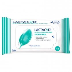 Lactacyd Antibacterial Chusteczki do higieny intymnej  1op.- 15szt