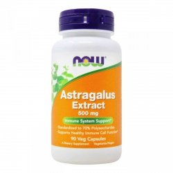 Astragalus Extract 500mg (Traganek), NOW Foods, 90 kapsułek