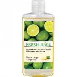 Fresh Juice Pielęgnacyjny Olejek do masażu Lime & Ginger+Argan Oil  150ml