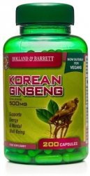 Korean Ginseng, Żeń-szeń 500 mg, Holland & Barrett, 100 kapsułek