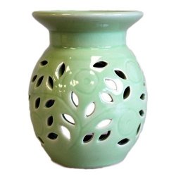 Kwiat Zielony - Kominek Zapachowy Ceramiczny