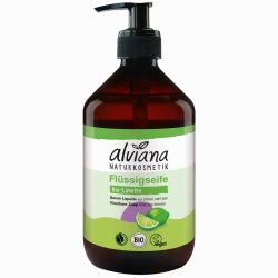 Naturalne Mydło w Płynie z Limonką, Alviana Naturkosmetik, 500ml