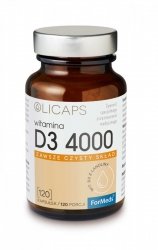 OLICAPS D3 4000, Witamina D3 w Oleju, ForMeds, 120 kapsułek