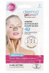 Очищающий пластырь для носа с активированным углем 4D Dermo Pharma, 2 шт.