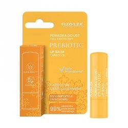 FLOSLEK Prebiotic Lip Care Prebiotyczna pomadka do ust olej karotkowy 4 g