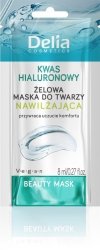 DELIA Beauty Żelowa maseczka do twarzy nawilżająca z kwasem hialuronowym 8 ml