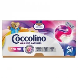COCCOLINO Kapsułki 3w1 do prania kolorowych tkanin (26 prań), 449.8 g
