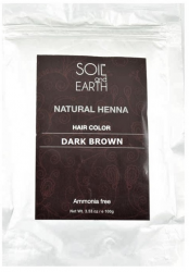 Натуральная индийская хна темно-коричневая, Soil & Earth, 100г