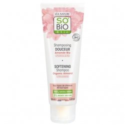 Szampon do włosów delikatnych, Mleko migdałowe i Proteiny ryżu, EcoCert, SO'BiO étic, 250ml