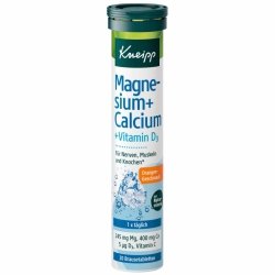 Magnez + Wapń + D3 Tabletki musujące Kneipp, 20 sztuk