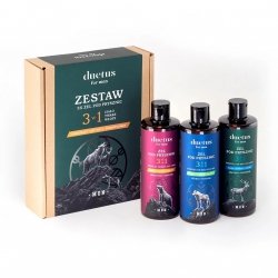 Zestaw Żele pod prysznic dla mężczyzn DUETUS for men, 3×300 ml