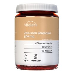 Żeń-szeń koreański 500 mg Vitalers, 60 kapsułek